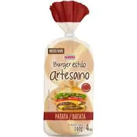 Burguer Estilo Artesano Patata Bimbo, 4 Uds, Paquete 290 G