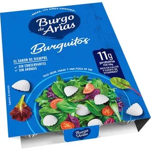Burguitos Queso Fresco Natural 24 Unidades  Burgo de Arias 108 G