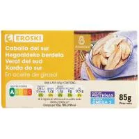 Caballa del Sur en Aceite de Girasol Eroski, Lata 85 G