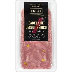 Cabeza de Cerdo Ibérico con Pistachos sin Gluten sin Lactosa  Frial 150 G