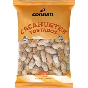 Cacahuetes Tostados con Cáscara 300 Gr