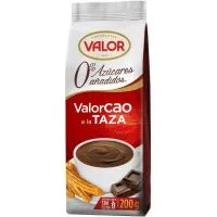 Cacao 0% Azúcares sin Gluten Valor, Paquete 200 G