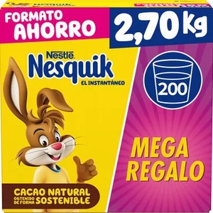 Cacao en Polvo Instantáneo sin Gluten  Nestle Nesquik 2.7 KG