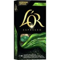 Café Brasil Sistema Nespresso L'or, Caja 10 Uds
