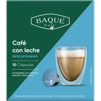Café C/ Leche Descafeinado Comp. Dolce Gusto Baqué, Caja 10 Uds