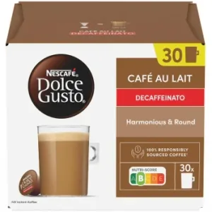 Café Cápsulas Descafeinado con Leche Nescafé Dolce Gusto 30 Ud.