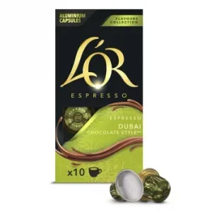 Café Cápsulas Espresso Estido Dubai L'or Compatible con Nespresso 10 Ud.