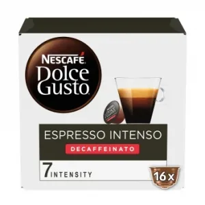 Café Cápsulas Espresso Intenso Descafeinado Nescafé Dolce Gusto 16 Ud.