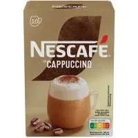 Café Capuccino Nescafé Gold, Caja 10 Sobres