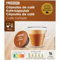 Café Cortado Compatible Dolce Gusto Eroski, Caja 16 Uds