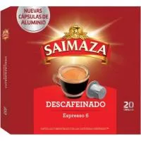 Café Descafeinado Comp. Nespresso Saimaza, Caja 20 Uds