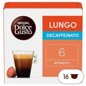 Café Descafeinado Lungo en Cápsulas Nescafé Dolce Gusto 16 Ud.