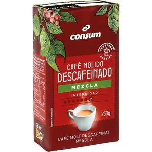 Café Descafeinado Molido Mezcla 250 Gr
