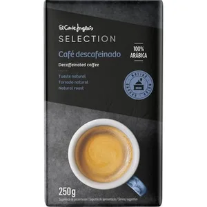 Café Descafeinado Molido Natural 100% Arábica  el Corte Ingles Selection 250 G