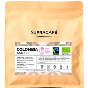 Café en Grano Colombia Amucc Ecológico de Tueste Natural de Comercio Justo y Proceso Artesanal Supracafe