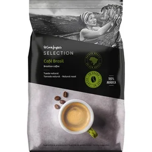 Café en Grano Tueste Natural 100% Arábica Brasil  el Corte Ingles Selection 500 G