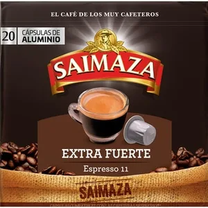 Café Espresso Extra Fuerte Intensidad 11 Compatibles con Máquinas Nespresso Saimaza