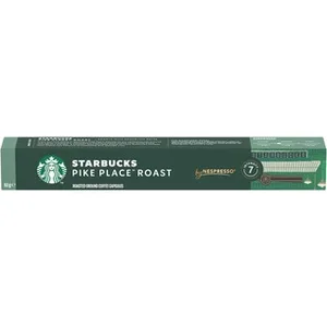 Café Espresso Intensidad 7 Pike Place Compatibles con Máquinas Nespresso Starbucks