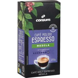 Café Espresso Mezcla Molido 250 Gr