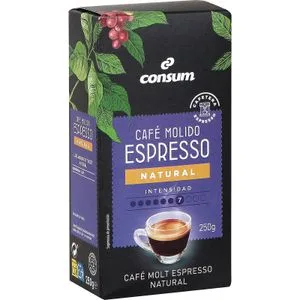 Café Espresso Natural Molido 250 Gr