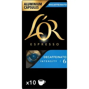 Café Descafeinado Intensidad 6 Compatibles con Máquinas Nespresso L'or Espresso