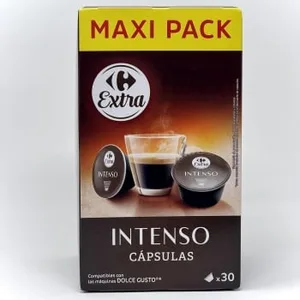 Café Cápsulas Intenso Carrefour Extra Compatible con Nespresso 20 Ud.