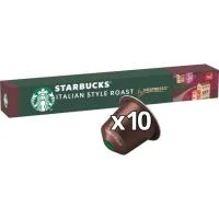 Café Italian Roast Compatible Nespresso Starbucks, Caja 10 Uds