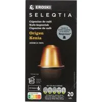 Café Kenya Compatible Nespresso Eroski Seleqtia, Caja 20 Uds