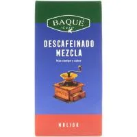 Café Molido Descafeinado Mezcla Baqué, Paquete 250 G