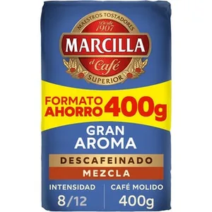 Café Descafeinado Molido Mezcla Intensidad 8 Marcilla