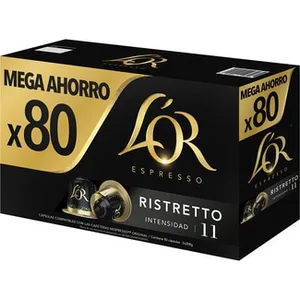 Café Ristretto Intensidad 11 Compatibles con Máquinas Nespresso L'or