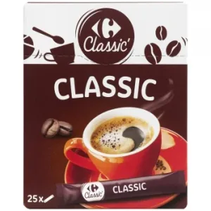 Café Soluble Classic en Sobres Carrefour 25 Unidades de 2 G.