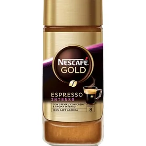 Café Soluble Espresso Intenso 100% Arábica Intensidad 8  Nescafe Gold 100 G