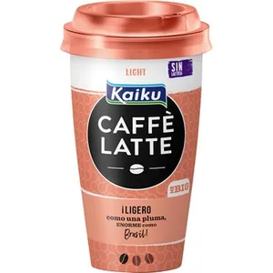 Caffé Latte Mr. Big Light Bebida Láctea de Café Arábica Suave con Leche Desnatada Fresca sin Gluten sin Lactosa Kaiku