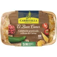 Calabacín Gratinado Relleno de Carne Carretilla, Bandeja 350 G