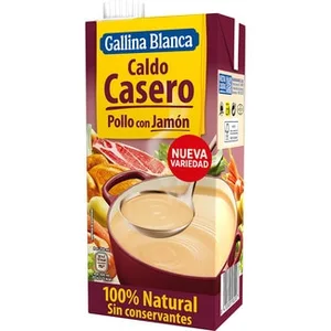 Caldo Casero de Pollo con Jamón bajo en Grasa sin Gluten Gallina Blanca