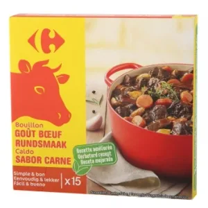 Caldo de Carne Carrefour 15 Pastillas de 10 G