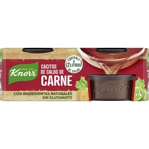 Caldo de Carne en Cacitos Pack 4  Knorr 112 G