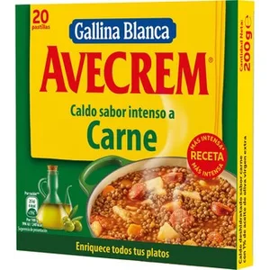 Caldo de Carne Sabor Intenso con Aceite de Oliva Virgen Extra sin Gluten  Gallina Blanca 200 G