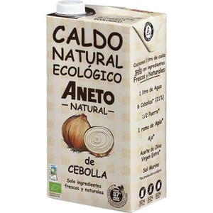 Caldo de Cebolla de Cultivo Ecológico 100% Natural sin Gluten y sin Lactosa Aneto