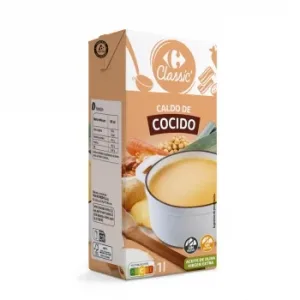Caldo de Cocido Carrefour sin Gluten 1 L.