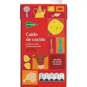 Caldo de Cocido con Aceite de Oliva Virgen Extra sin Gluten  el Corte Ingles 1 L