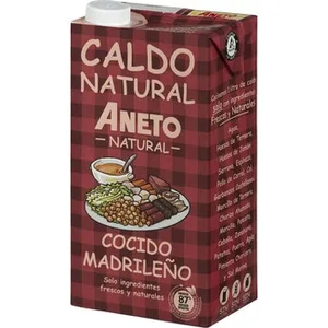 Caldo de Cocido Madrileño 100% Natural sin Gluten y sin Lactosa Aneto