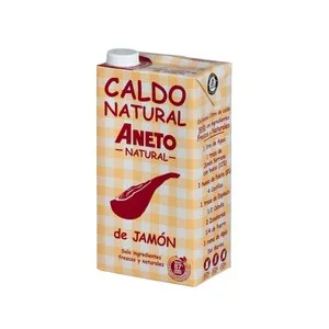 Aneto Caldo de Jamón Serrano y Verduras Frescas Natural Brik de 1 L 1000 ML