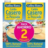 Caldo de Pescado Gallina Blanca, Pack 2x1 Litro