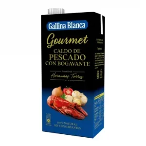 Caldo de Pescado y Bogavante Gallina Blanca sin Gluten 1 L.