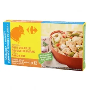 Caldo de Pollo Desgrasado Carrefour 12 Pastillas de 10 G.