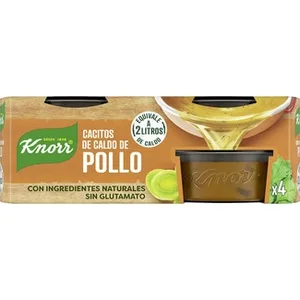 Caldo de Pollo en Cacitos Pack 4  Knorr 112 G