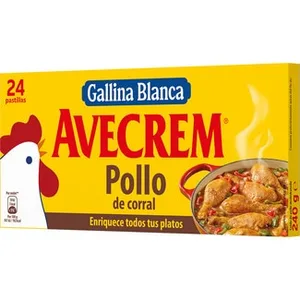 Caldo de Pollo sin Gluten 24 Pastillas  Avecrem 240 G