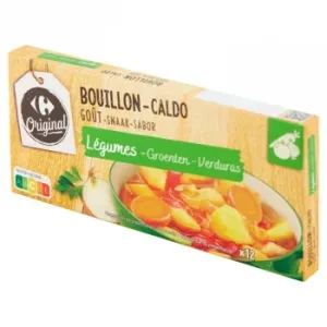 Caldo de Verduras Original Carrefour 12 Pastillas